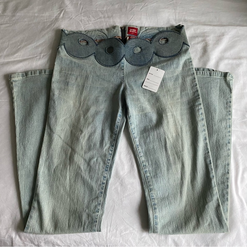 vintage miss sixty low rise flares